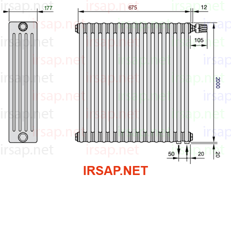 Радиатор IRSAP Tesi 52000/15 T25 CL 01